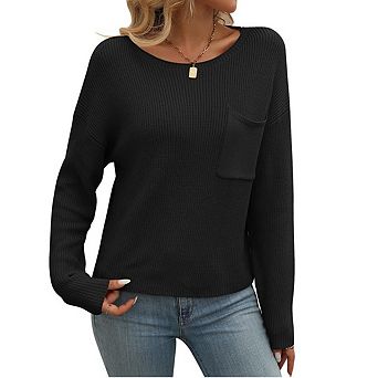 Women's Casual Long Sleeve Tops Crewneck Loose Tunic Shirts Trendy Work Blouses
