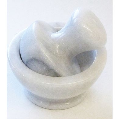 RSVP International Marble Spice Grinder - White