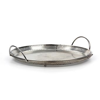 RSVP International Endurance® BBQ Pizza Pan - Precision Pierced Stainless Steel