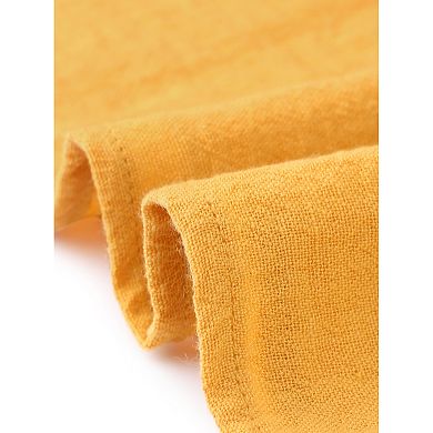 Summer Tops for Women's Ruffle Cap Sleeve Tie Neck Button Front Casual Blouses