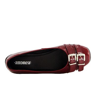 Andrea Women's Patent Ballet Flats 90824