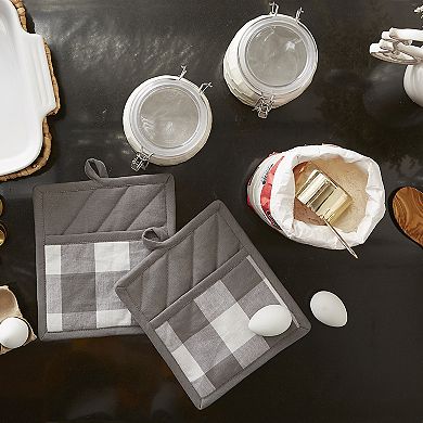 DII Buffalo Check Potholder 2 Piece Set