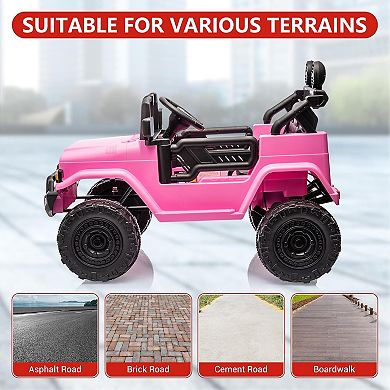 Toyota Licensed 12V Kids Electric Truck, Parent Remote Control & LED Lights