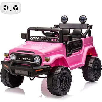 Toyota Licensed 12V Kids Electric Truck, Parent Remote Control & LED Lights