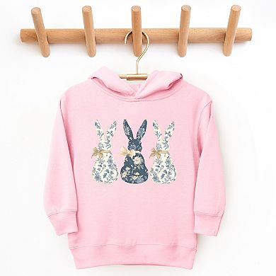 Three Blue Willow Bunnies - Toddler Hoodie