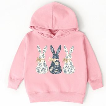 Three Blue Willow Bunnies - Toddler Hoodie