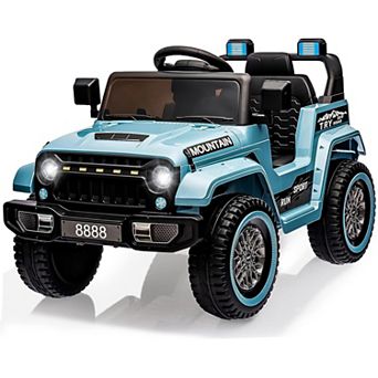 12V Kids Electric Ride-On Truck w/ Remote Control, LED Lights, Music & Horn