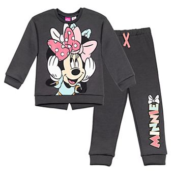 Disney Minnie Mouse 2 pc Fleece Sweatshirt and Pants Set