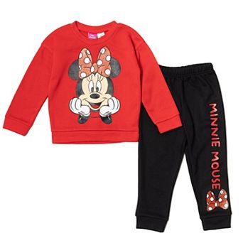 Disney's Minnie Mouse 2 pc Fleece Sweatshirt and Pants Set