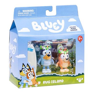 Bluey Rug Island 2-Piece Action Figure Set