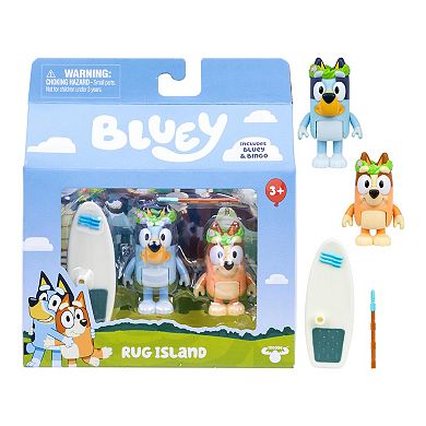 Bluey Rug Island 2-Piece Action Figure Set