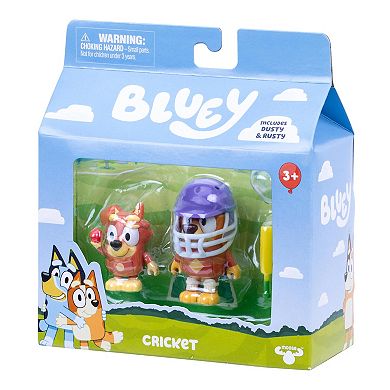 Bluey Rusty & Dusty 2-Piece Cricket Action Figure Set