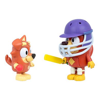 Bluey Rusty & Dusty 2-Piece Cricket Action Figure Set