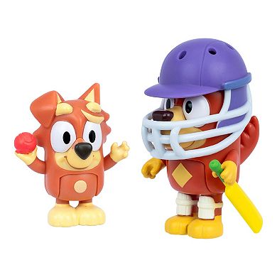 Bluey Rusty & Dusty 2-Piece Cricket Action Figure Set