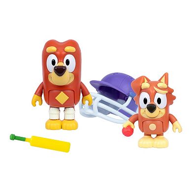Bluey Rusty & Dusty 2-Piece Cricket Action Figure Set