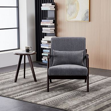 Vintage Mid Century Accent Chair & Coffee Table Set for Living Rooms and Bedroom