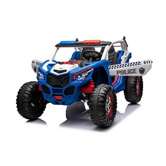 24V Kids 2-Seater Electric Ride-On UTV with Remote Control, 4WD, 4 Shock Absorbers,MP3 Player