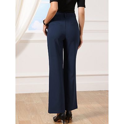 Wide Leg Pants for Women's High Waisted Business Work Casual Trousers Straight Suit Pant