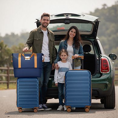 5-Piece Hardside Spinner Luggage Set Expandable Suitcases with Duffel Bags