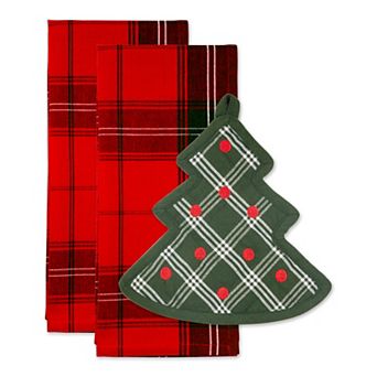 DII Holiday Kitchen Potholder & Dishtowel Gift Set