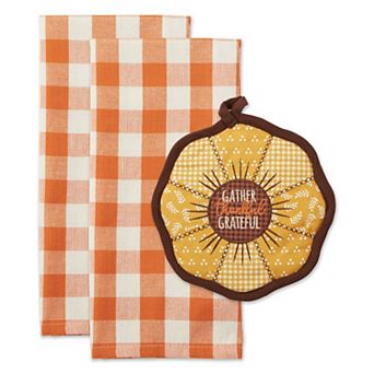 DII Holiday Kitchen Potholder & Dishtowel Gift Set