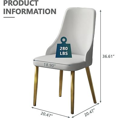 Modern Upholstered Dining Chairs Set of 2