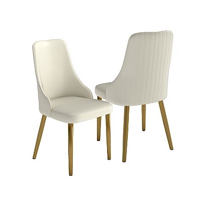 Modern Upholstered Dining Chairs Set of 2