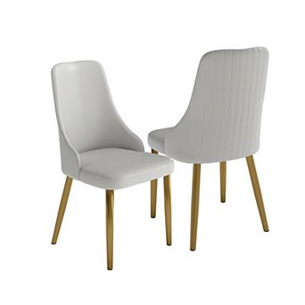 Modern Upholstered Dining Chairs Set of 2