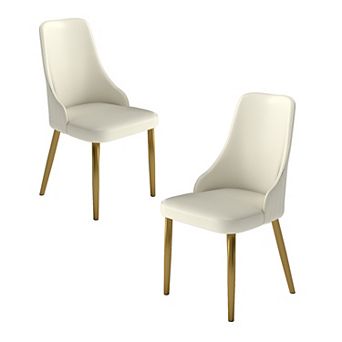 Modern Upholstered Dining Chairs Set of 2