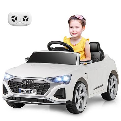 12V Kids Ride On Car with Remote Control 3 Speeds LED Lights and Sounds