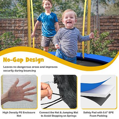 10 Feet Unique Flower Shape Trampoline with Galvanized Steel Frame