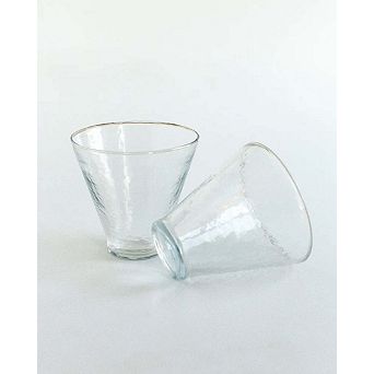 Handblown Hammered Dessert Cup - Set of 4
