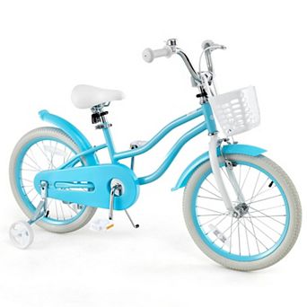 18 Inch Kids Bike with Dual Brakes and Adjustable Seat for Ages 3 to 8