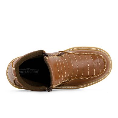 Forastero Men's Leather Booties with double zipper 66093