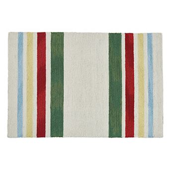 Park Designs Camp Stripe Hooked Indoor Rug 2' x 3'