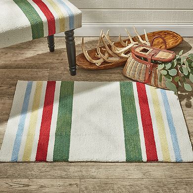 Park Designs Camp Stripe Hooked Indoor Rug 2' x 3'