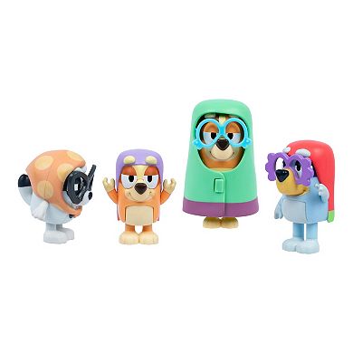 Bluey Here Come The Grannies 4-Pack Action Figure Set