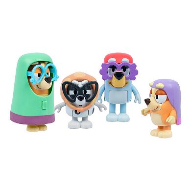 Bluey Here Come The Grannies 4-Pack Action Figure Set