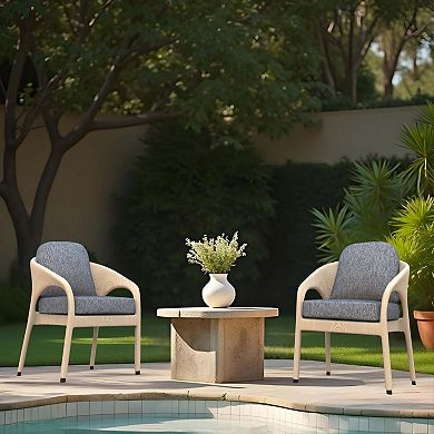 Covers&All Outdoor Seat/Back Cushion Three Seater, Durable Olefin Fabric