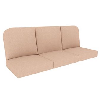 Covers&All Outdoor Seat/Back Cushion Three Seater, Durable Olefin Fabric