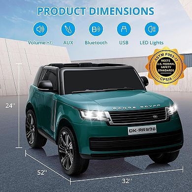 Official 2021 Range Rover Kids 24V Electric Ride-On Car, 2-Seater