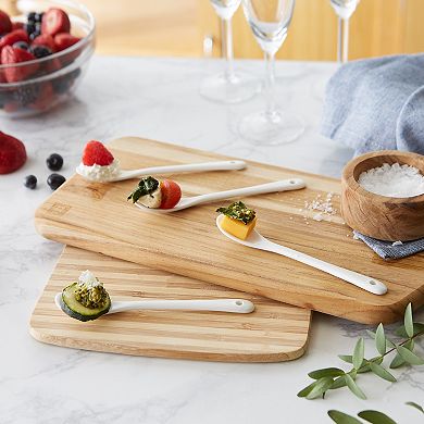 RSVP International Porcelain Egg Spoon 4 Piece