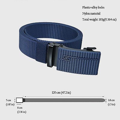Women's Nylon Tactical Belt with Plastic-Alloy Buckle Heavy-Duty