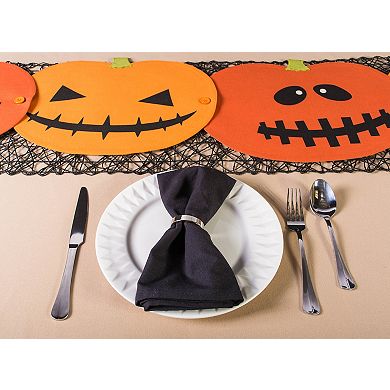 DII Jack-O-Lantern Table Runner/Placemat Set/4