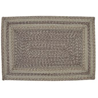 Park Designs Hartwick Gray Braided Rectangle Rug 2' x 3'