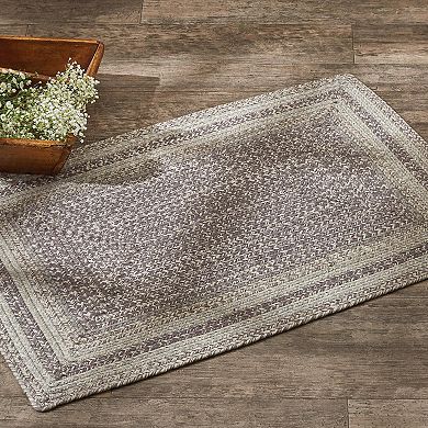 Park Designs Hartwick Gray Braided Rectangle Rug 2' x 3'