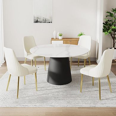 36.6" Upholstered Dining Chairs Set of 4