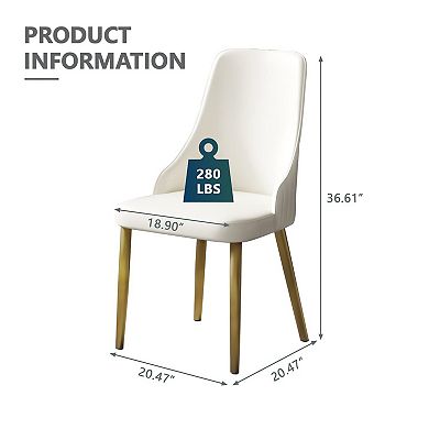 36.6" Upholstered Dining Chairs Set of 4