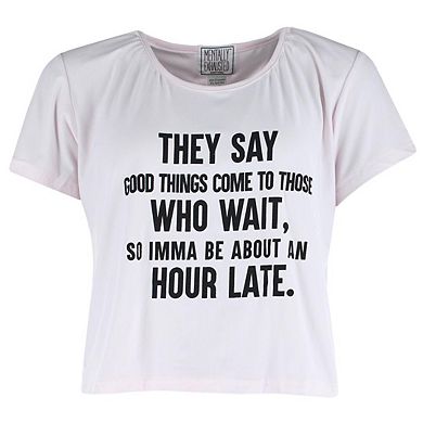 Mentally Exhausted Women's Hour Late Plus Size Pajama Jogger Set