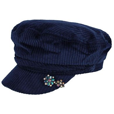 CTM Women's Western Stone Embellished Hat Clip